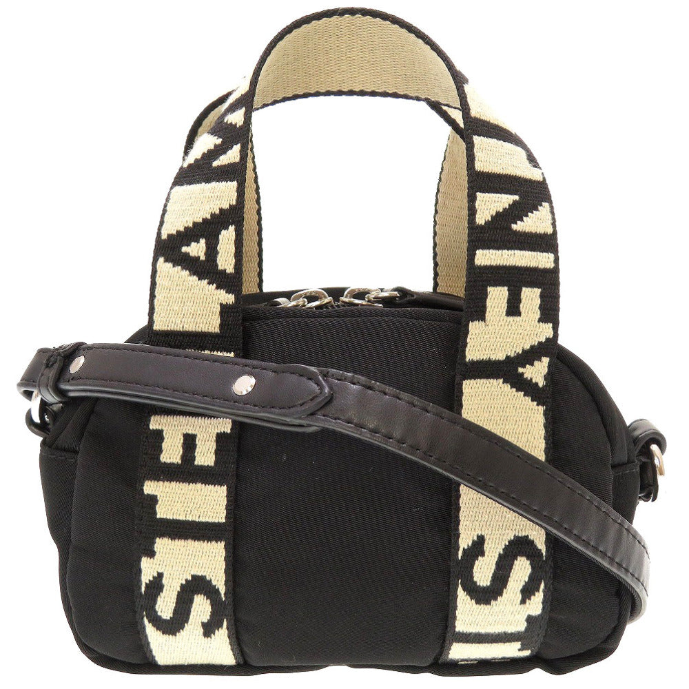 新品同様 ステラマッカートニー スモール ボストン ナイロン ブラック 黒 2way バッグ 0070【中古】STELLA McCARTNEY