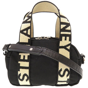 新品同様 ステラマッカートニー スモール ボストン ナイロン ブラック 黒 2way バッグ 0070【中古】STELLA McCARTNEY