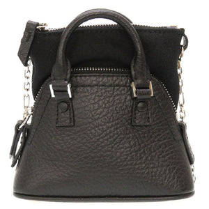 新品 メゾンマルジェラ 5A C Classique Baby SB3WG0025 レザー ブラック 黒 ショルダーバッグ 0072【中古】Maison Margiela