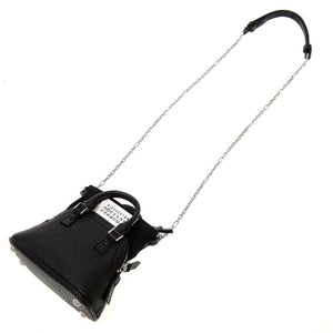 新品 メゾンマルジェラ 5A C Classique Baby SB3WG0025 レザー ブラック 黒 ショルダーバッグ 0072【中古】Maison Margiela