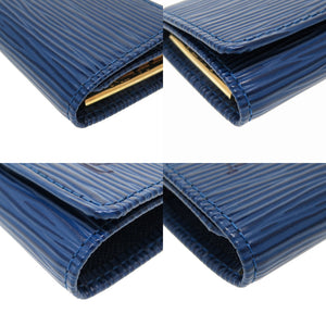 美品 ルイヴィトン エピ ミュルティクレ4 M63825 ブルー 青 4連 キーケース 0074【中古】LOUIS VUITTON