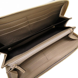 未使用 グッチ オフィディア GGマーモント 523154 コーティングキャンバス アイボリー 白 ラウンドファスナー長財布 財布 0078【中古】GUCCI