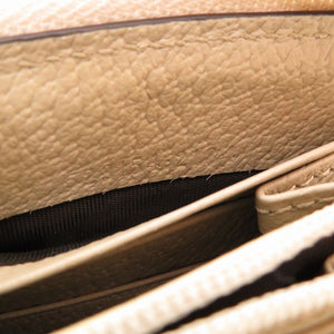 未使用 グッチ オフィディア GGマーモント 523154 コーティングキャンバス アイボリー 白 ラウンドファスナー長財布 財布 0078【中古】GUCCI