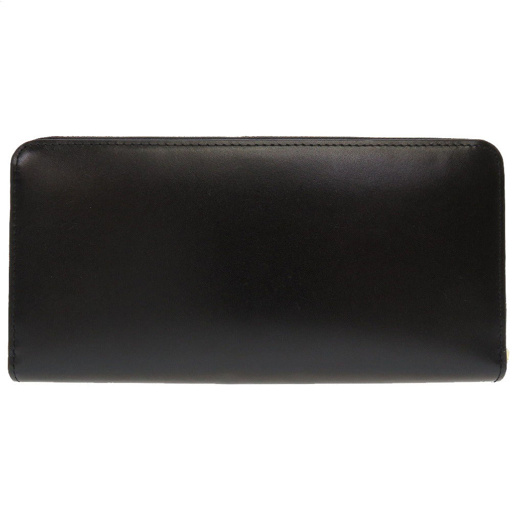 新品同様 ポールスミス レザー ブラック 黒 ラウンドファスナー長財布 財布 0079【中古】Poul Smith