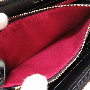 新品同様 ポールスミス レザー ブラック 黒 ラウンドファスナー長財布 財布 0079【中古】Poul Smith