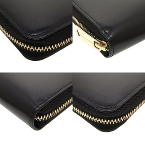 新品同様 ポールスミス レザー ブラック 黒 ラウンドファスナー長財布 財布 0079【中古】Poul Smith