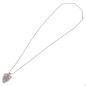 クロムハーツ ギターピック リップ＆タン シルバー925 シルバー ボールチェーン ネックレス 0090【中古】Chrome Hearts