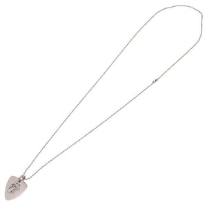 クロムハーツ ギターピック リップ＆タン シルバー925 シルバー ボールチェーン ネックレス 0090【中古】Chrome Hearts