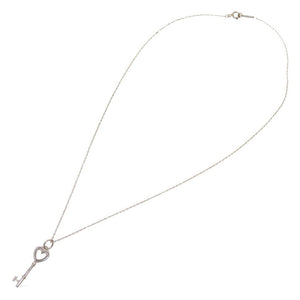 美品 ティファニー 鍵 カギ ハート キー シルバー925 シルバー ネックレス 0092【中古】TIFFANY