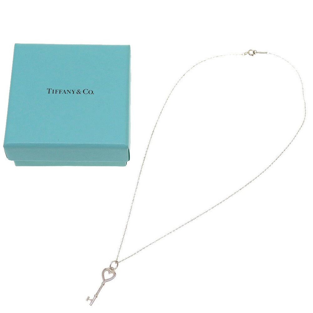 美品 ティファニー 鍵 カギ ハート キー シルバー925 シルバー ネックレス 0092【中古】TIFFANY