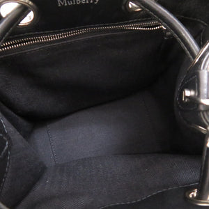 新品同様 マルベリー ハムステッド スタッズ キャンバス レザー レッド ブラック 赤 黒 2way ショルダーバッグ 0097【中古】Mulberry