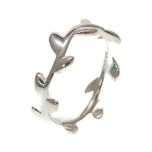 新品同様 ティファニー パロマ ピカソ オリーブリーフ ハンドリング 9号 シルバー925 シルバー リング 指輪 0099【中古】TIFFANY