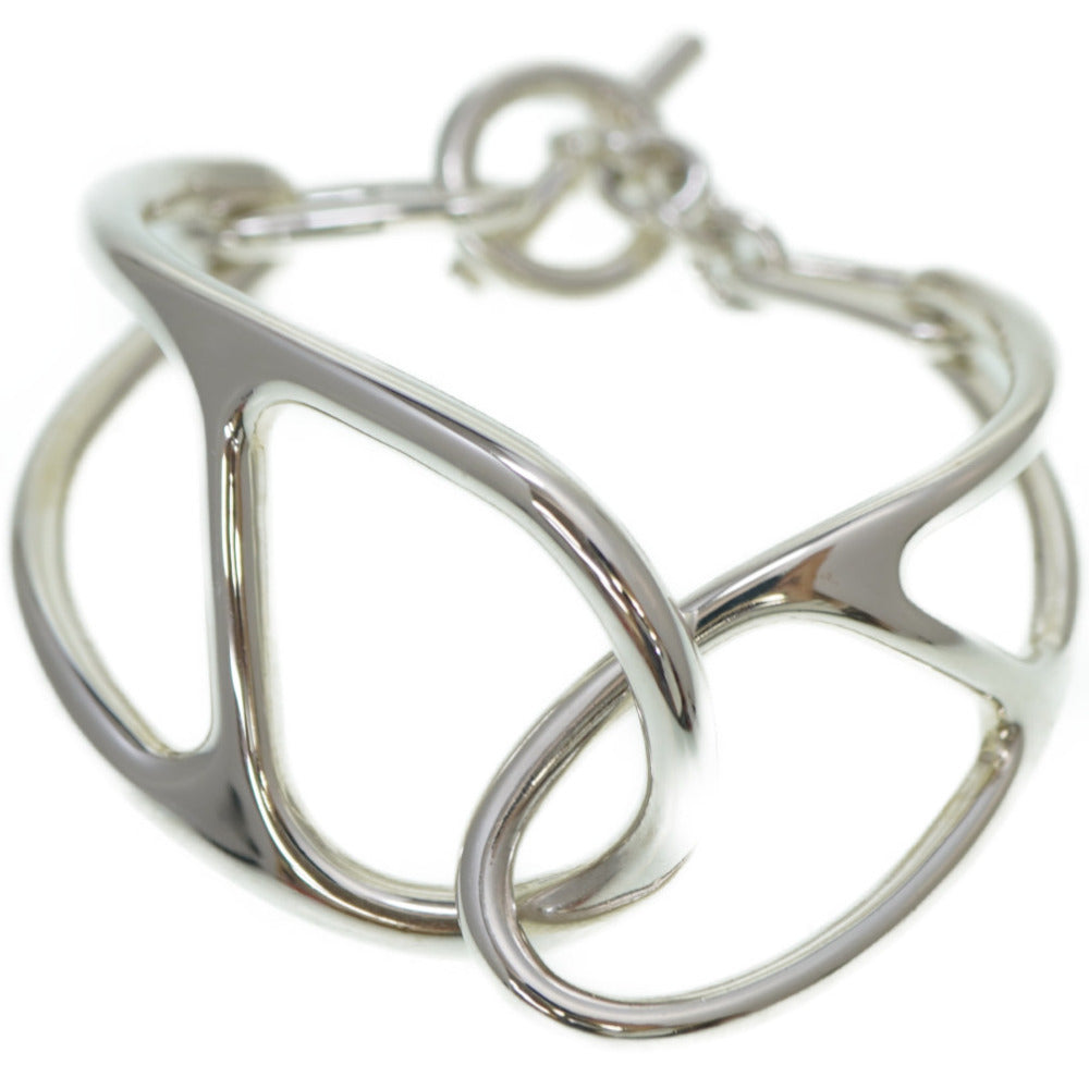 美品 エルメス シェーヌダンクル パンク ブレスレット シルバー925 男女兼用 アクセサリー 0104【中古】HERMES