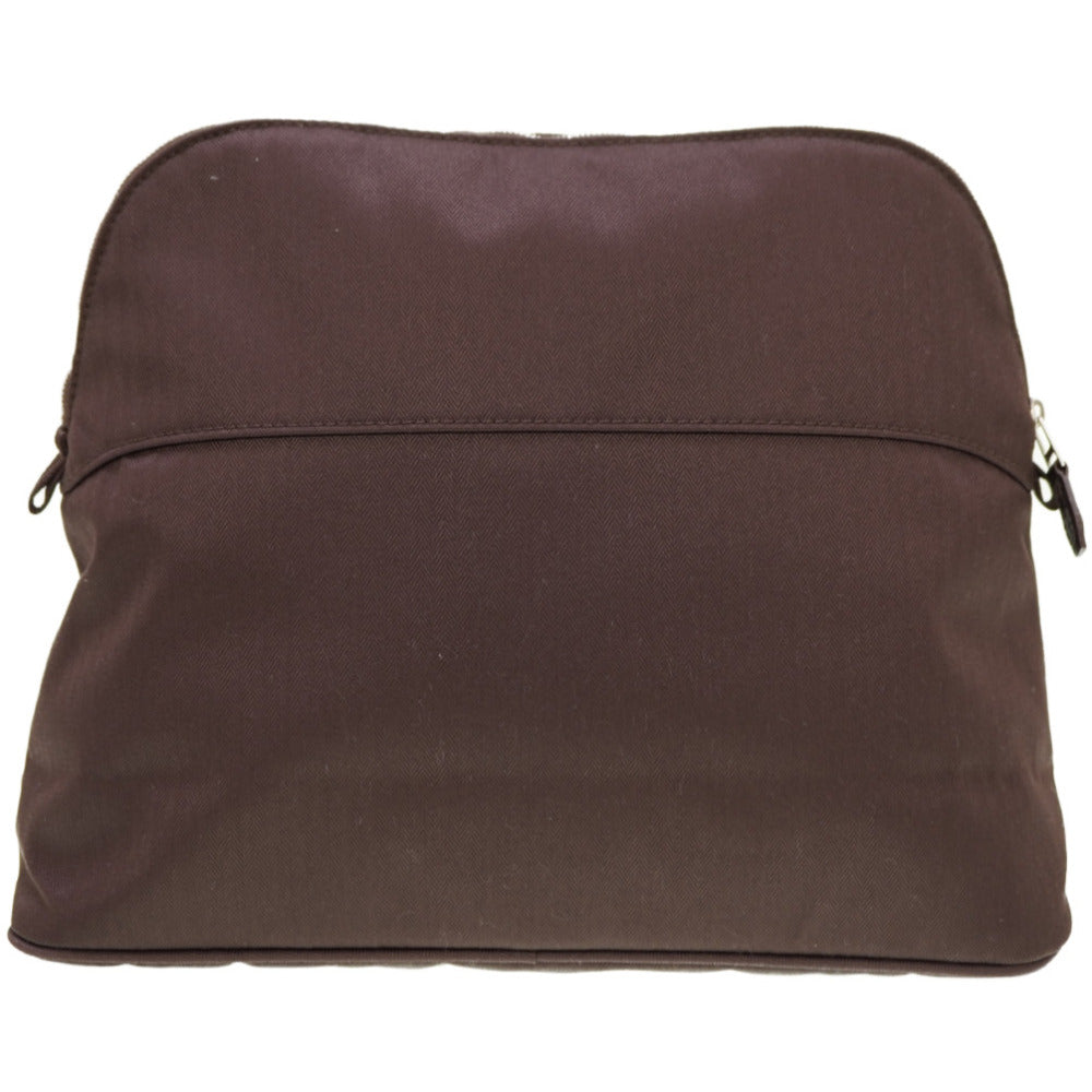 新品同様 エルメス ボリードポーチ GM トワルシェブロン ブラウン 茶色 0107【中古】HERMES