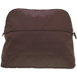 新品同様 エルメス ボリードポーチ GM トワルシェブロン ブラウン 茶色 0107【中古】HERMES