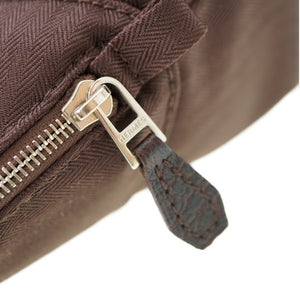 新品同様 エルメス ボリードポーチ GM トワルシェブロン ブラウン 茶色 0107【中古】HERMES