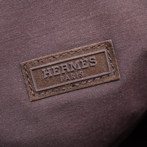新品同様 エルメス ボリードポーチ GM トワルシェブロン ブラウン 茶色 0107【中古】HERMES