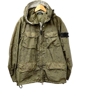 美品 ストーンアイランド ナイロンメタル スパイダー ナイロンジャケット サイズM カーキ 0118【中古】STONE ISLAND メンズ