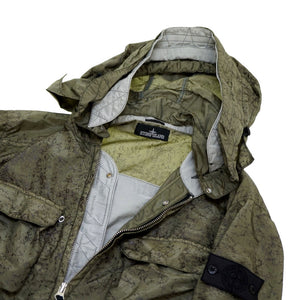 美品 ストーンアイランド ナイロンメタル スパイダー ナイロンジャケット サイズM カーキ 0118【中古】STONE ISLAND メンズ