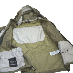 美品 ストーンアイランド ナイロンメタル スパイダー ナイロンジャケット サイズM カーキ 0118【中古】STONE ISLAND メンズ
