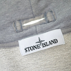 ストーンアイランド ジップアップ パーカー コットン メンズL グレー 0119【中古】STONE ISLAND メンズ