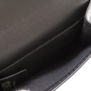 新品同様 フェンディ コンパクトウォレット 7M0280 FFロゴ レザー ブラック グレー 黒 3つ折り財布 財布 0123【中古】FENDI