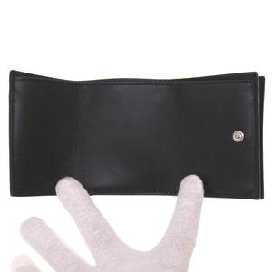 新品同様 フェンディ コンパクトウォレット 7M0280 FFロゴ レザー ブラック グレー 黒 3つ折り財布 財布 0123【中古】FENDI