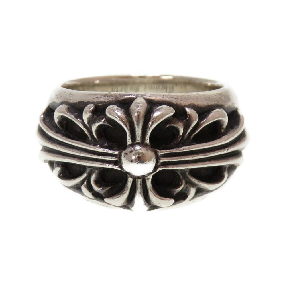 美品 クロムハーツ フローラル クロス 日本サイズ19号 シルバー925 シルバー リング 指輪 0127【中古】Chrome Hearts