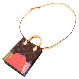 未使用 ルイ ヴィトン モノグラム ドット プティット サックプラ LV × YK 草間彌生 パンプキン M82112 2WAY ハンドバッグ バッグ カボチャ 南瓜 LV 0003 【中古】 LOUIS VUITTON × Yayoi Kusama