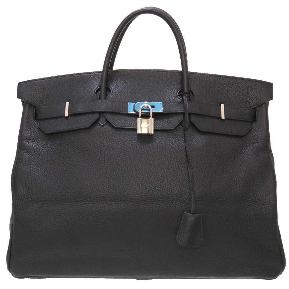 新品同様 エルメス バーキン50 トリヨンクレマンス ブラック シルバー金具 □J刻印 ハンドバッグ バッグ 黒 0004 【中古】 HERMES メンズ ボストンバッグ