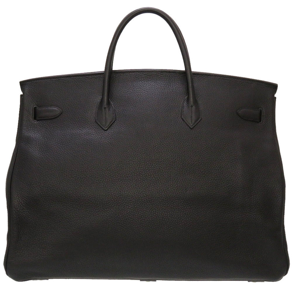 新品同様 エルメス バーキン50 トリヨンクレマンス ブラック シルバー金具 □J刻印 ハンドバッグ バッグ 黒 0004 【中古】 HERMES メンズ ボストンバッグ