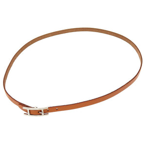 美品 エルメス アピ3 3連 レザー ブラウン 茶 ブレスレット 0009【中古】HERMES