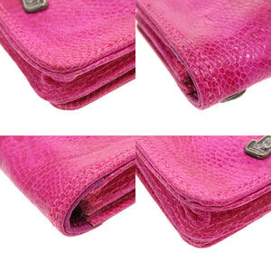 美品 クロムハーツ オーストレッグ ピンク カードケース 名刺入れ ケース 0017 【中古】 CHROME HEARTS