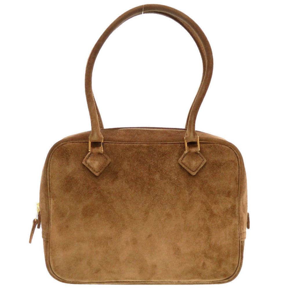 美品 エルメス ミニプリュム ドブリス マロン ゴールド金具 □H刻印 ハンドバッグ バッグ 茶 0019 【中古】 HERMES プリュム20