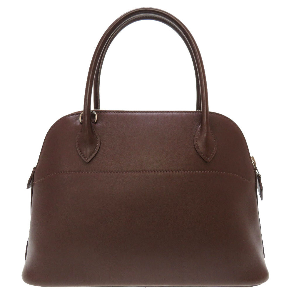 エルメス ボリード27 ヴォースイフト ショコラ シルバー金具 □K刻印 ハンドバッグ バッグ 茶 0020 【中古】 HERMES