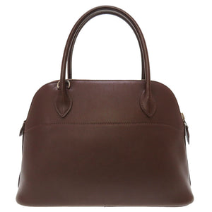エルメス ボリード27 ヴォースイフト ショコラ シルバー金具 □K刻印 ハンドバッグ バッグ 茶 0020 【中古】 HERMES