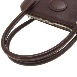 エルメス ボリード27 ヴォースイフト ショコラ シルバー金具 □K刻印 ハンドバッグ バッグ 茶 0020 【中古】 HERMES