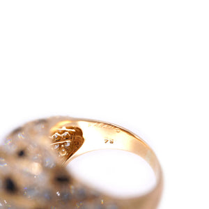 新品同様 カルティエ スリナム オニキス ダイヤ K18YG リング 750YG 指輪 イエローゴールド/ダイヤモンド＃54(13号)ジュエリー アクセサリー 0022【中古】CARTIER レディース