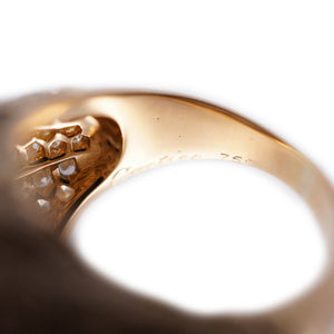 新品同様 カルティエ スリナム オニキス ダイヤ K18YG リング 750YG 指輪 イエローゴールド/ダイヤモンド＃54(13号)ジュエリー アクセサリー 0022【中古】CARTIER レディース