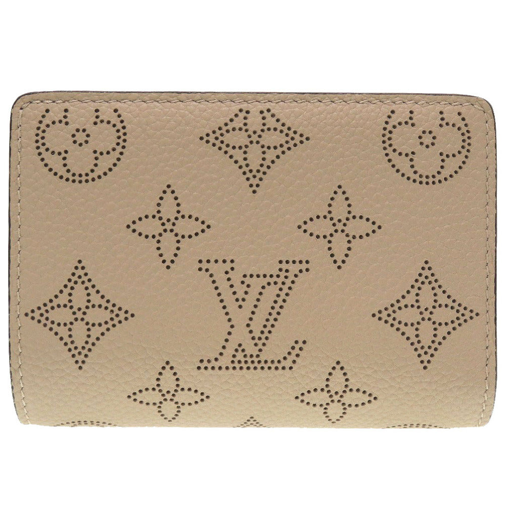 新品同様 ルイヴィトン モノグラム マヒナ ポルトフォイユ クレア M80817 ICチップ ガレ 2つ折り財布 コンパクトウォレット 財布 0028【中古】LOUIS VUITTON