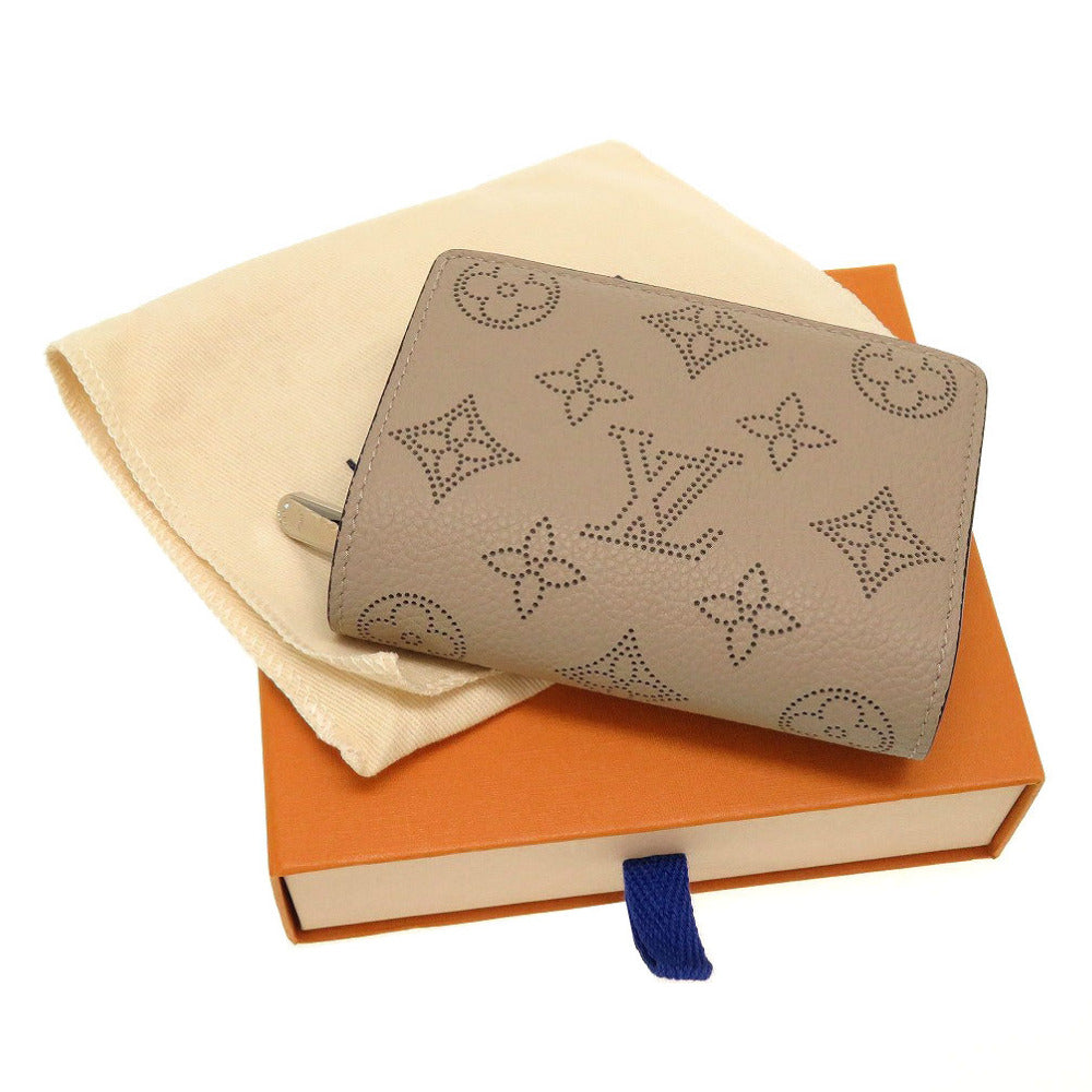 新品同様 ルイヴィトン モノグラム マヒナ ポルトフォイユ クレア M80817 ICチップ ガレ 2つ折り財布 コンパクトウォレット 財布 0028【中古】LOUIS VUITTON