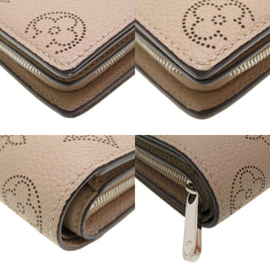 新品同様 ルイヴィトン モノグラム マヒナ ポルトフォイユ クレア M80817 ICチップ ガレ 2つ折り財布 コンパクトウォレット 財布 0028【中古】LOUIS VUITTON