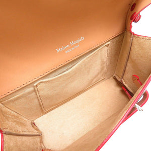 新品同様 メゾンマルジェラ S61WF0025 Snatched パテントレザー レッド 赤 チェーン ショルダーバッグ 0031【中古】Maison Margiela