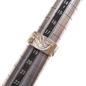 美品 フラットヘッド スクロールリング シルバー925 日本サイズ18号 シルバー リング 指輪 0035【中古】THE FLAT HEAD