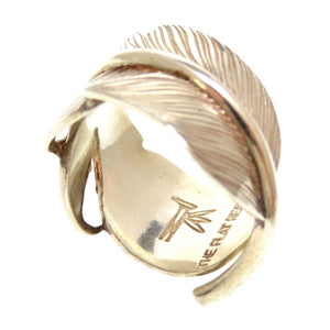 美品 フラットヘッド ラフフェザー シルバー925 シルバー 指輪 シルバー 0038【中古】THE FLAT HEAD