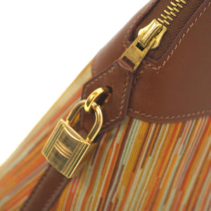 エルメス ボリード35 ボックスカーフ/ヴィブラート ノアゼット □F刻印 ストラップ付 ハンドバッグ 0048【中古】HERMES