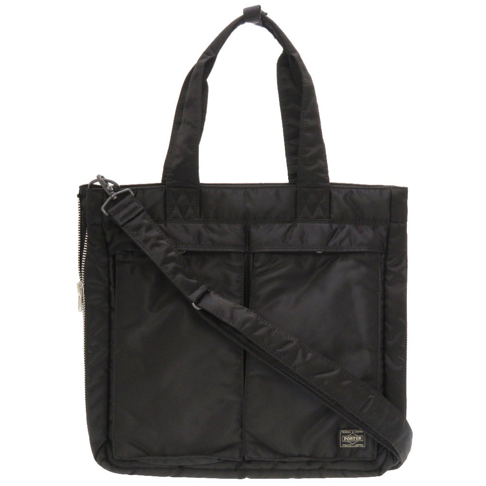 未使用 ポーター タンカー ナイロン ブラック 2WAY トートバッグ バッグ 0053 【中古】 PORTER 吉田カバン メンズ