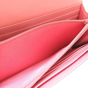 未使用 グッチ GGマーモント 443436 コンチネンタルウォレット レザー ピンク 2つ折り長財布 財布 0057【中古】GUCCI