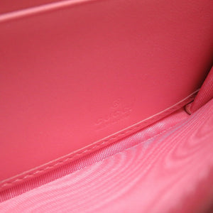 未使用 グッチ GGマーモント 443436 コンチネンタルウォレット レザー ピンク 2つ折り長財布 財布 0057【中古】GUCCI