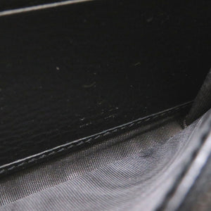 未使用 グッチ GGマーモント 456118 GGスプリーム レザー ベージュ ブラック 黒 2つ折り長財布 財布 0058【中古】GUCCI